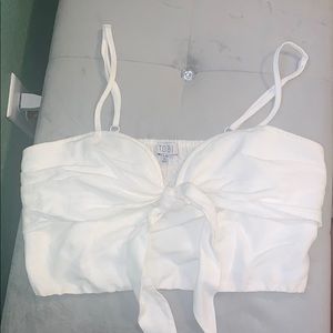 Tobi Front tie crop top